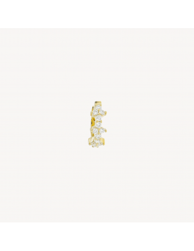 Piercing Créole Multi Diamants Or Jaune vente chaude votre 