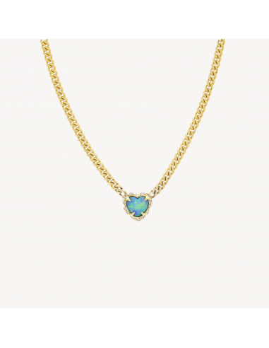 Collier Baby Premium Opal Heart Cuban vente chaude votre 